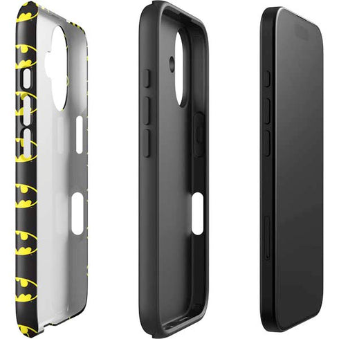DC Comics Batman Logo All Over Print iPhone 16 Impact Case